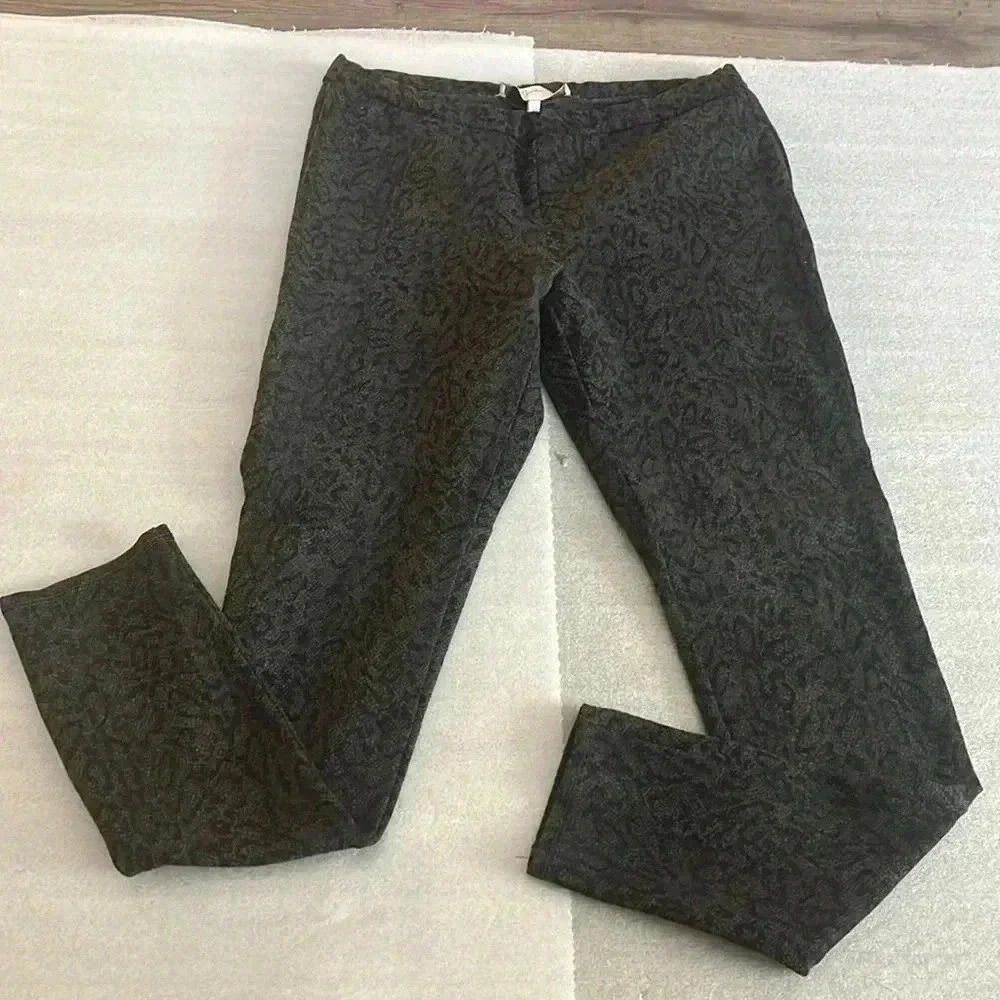 ❤️2/$30❤️[M]Joie Leopard Print  Dark Gray Legging Pants-No pocket- Viscose Blend